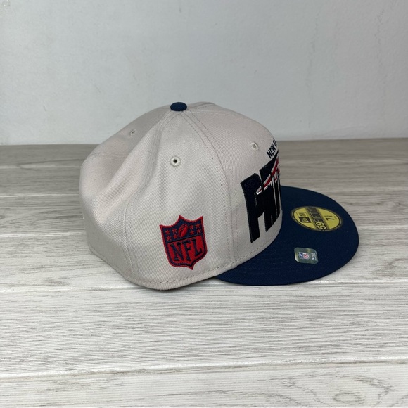 New England Patriots Official 2023 NFL Draft New Era 59FIFTY Fitted Cap - Picture 5 of 7